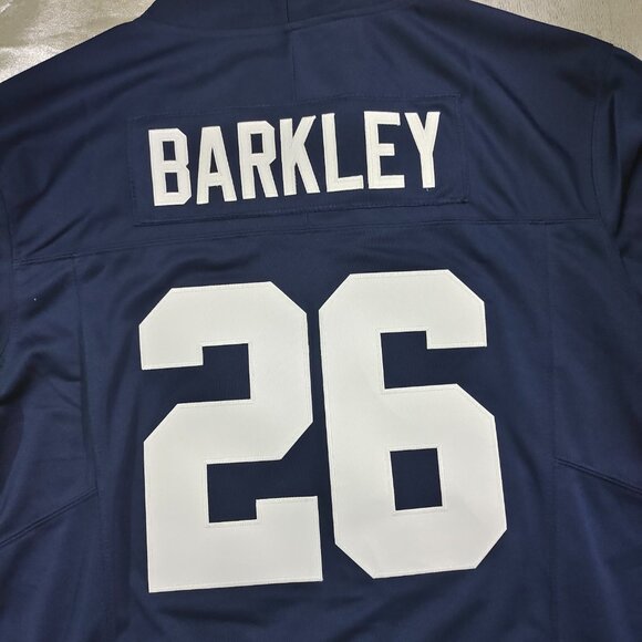 Saquon Barkley Penn State Nike stitched navy blue size M jersey - Picture 8 of 8